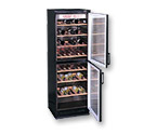 Summit SWC1775 120 Bottle Wine Refrigerator with Two Double-Paned Glass Doors