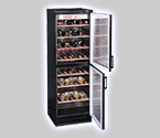 Summit SWC1775 120 Bottle Wine Refrigerator with Two Double-Paned Glass Doors
