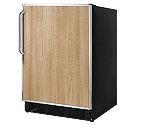 Summit ALB753B - Black / Stainless Steel Frame Door & Handle