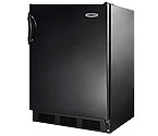 Summit AL752B - Black Cabinet & Solid Door