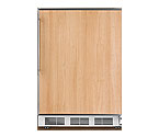 Summit ALB751 ADA All Refrigerator - White / Stainless Steel Frame Door & Handle
