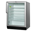 Summit SCR600BLCSS 5.5 cf Glass Door All Refrigerator