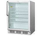 Summit SCR600LCSS 5.5 cf Glass Door All Refrigerator