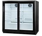 Summit SCR700 6.5 cf Undercounter Beverage Cooler w/Sliding Glass Doors