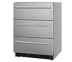 Summit SP6DSSTBADA Stainless Steel 3-Drawer Refrigerator, ADA Compliant