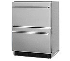 Summit SP6DS2DOS Stainless Steel 2-Drawer Outdoor Refrigerator