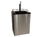 Haier HBF05EBSNK Full-Size Keg Dispenser - Black Cabinet with Stainless Steel Door