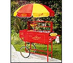 Nostalgia Electrics HDC-701 Old Fashioned Carnival Hot Dog Cart with Umbrella