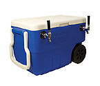 HDCP-D2-50B - Double Faucet Jockey Box - 50 Qt. Cold Plate Cooler
