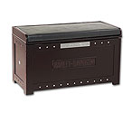 Harley-Davidson HDL-13601-H - Bar & Shield Flames Storage Bench - Heritage Brown