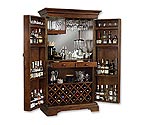 Howard Miller 695-064 Sonoma Hide-A-Bar Wine & Spirits Cabinet