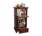 Howard Miller 695-078 Cognac Hide-A-Bar Wine & Spirits Cabinet