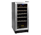 Haier HVCE15BBH 26 Bottle Built-in Wine Refrigerator with Stainless Steel Door