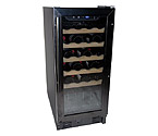 Haier HVCE15DBH 26 Bottle Black Built-in Wine Refrigerator