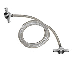 5 Feet of 3/16 Inch I.D. Jumper Line Assembly with 2 Wingnuts