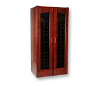 Le Cache Contemporary Series Model 2400 Wine Cellar - 286-Bottle Capacity, Classic Cherry Finish
