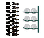 Vintage View MAG2-K - 18 Magnum / Champagne Bottle Wine Rack - Black Satin Finish