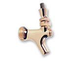 Polished Brass Beer Faucet with Stainless Steel Lever