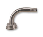 1/4 Inch ID Beer Line Brass Bent Tailpiece
