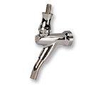 Chrome-Plated Brass European Draft Beer Faucet with Stainless Steel Lever