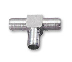 Brass Inline T Fitting for 5/16 Inch ID Vinyl Beer Hose