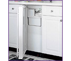 Marvel 25iM-BB-F 15-inch Wide Built-in Ice Maker with Black Cabinet and Door