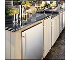 Marvel 60HK-SS-F-R-X1 Outdoor Kegerator Cabinet with BeverageFactory.com X-CLUSIVE Premium Direct Draw Kit - All Stainless Steel