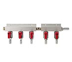 751-020 Aluminum 5-Way Kegerator Beer Air Line Distributor