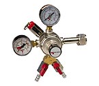 642-2 Premium Dual Gauge Co2 Keg Beer Regulator with Air Splitter