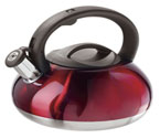 Oggi 7196.2 Stainless Steel Whistling Kettle - Red Finish