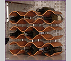 Bali 15 Bottle Countertop Wine Rack - Spiced Pumpkin