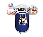 Summit PCC50BLUE Round Outdoor Party Refrigerator - Blue