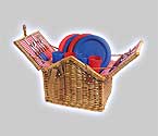 Picnic Time - Ravinia Willow Picnic Basket for Four