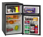 Avanti RA304BT-1 - 3.1 CF Two Door Counterhigh Refrigerator - Black