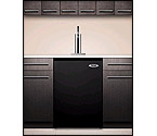 Summit SBC490BI Built-in Full-Size Keg Beer Dispenser in Black