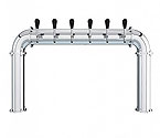 AC191-6W Stainless Steel 6 Faucet - 3.3 Inch Column - Glycol Cooled