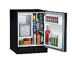 U-Line CO29BTP-03 110V Black Marine Combo Ice Maker Refrigerator