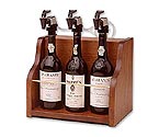 WineKeeper The Vintner 3 Bottle Wine Dispenser Preservation - Mahogany Cabinet