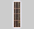 4 Column Individual Bottle Wine Rack - Redwood Dark Stain
