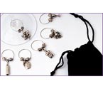 Wine Glass Charms Gourmet Collection Set of 12