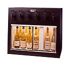 WineKeeper 4X2-ORM - Monterey 6 Bottle Wine Dispenser Preservation Unit - Oak