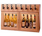 WineKeeper Sonoma 8 Bottle Wine Dispenser Preservation Unit - Oak - 8024