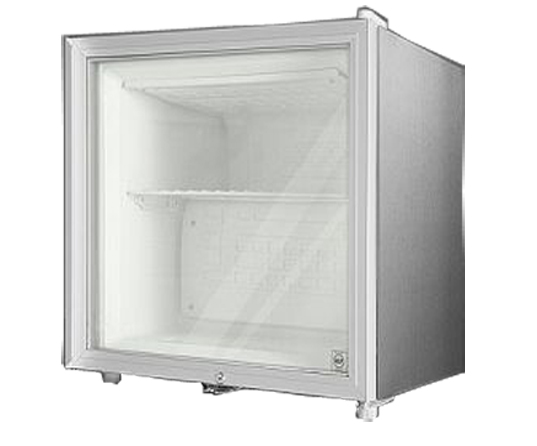 Summit FFAR2LGLCSS7 Stainless Steel Cabinet with Glass Door 1.8 Cu. Ft. All Refrigerator w Front Lock - Commercially Approved