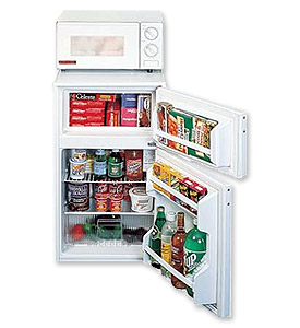 1 Photo of Refrigerator-Freezer-Microwave Combo - White