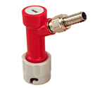 Pin Lock Home Brew Keg Tap - Gas In with Male Flare Fitting with Hose Barb