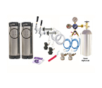 Kegco Two Keg Door Mount Homebrew Kegerator Kit - Ball Lock