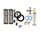 Kegco Two Keg Homebrew Party Kegerator Kit - Ball Lock