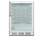 Summit SWC6GWLCSS 51-Bottle Wine Refrigerator - SS Cabinet/White Door Trim