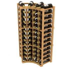 Enlarge Allavino Stackable Curved Corner 48 Bottle Wood Wine Rack