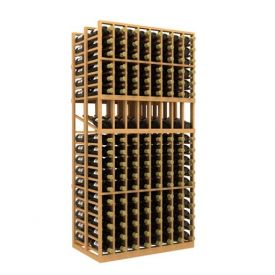 Enlarge Allavino Double Deep 8 Column 272 Bottle Wood Wine Rack with Display Row
